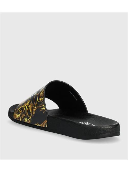 V-emblem slippers VERSACE JEANS COUTURE | 76YA3SQ3 ZS198.G89